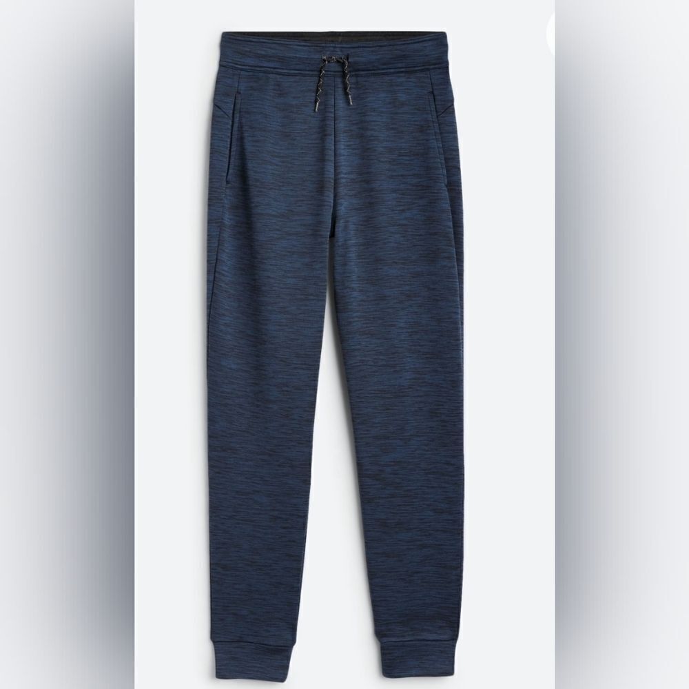 HOLLYWOOD THE JEAN PEOPLE Honeycomb Fleece Jogger Pants Boys Medium 10/12 Blue
